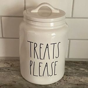 Rae Dunn Treats Please Ceramic Canister Container NWOT